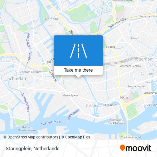 Staringplein map