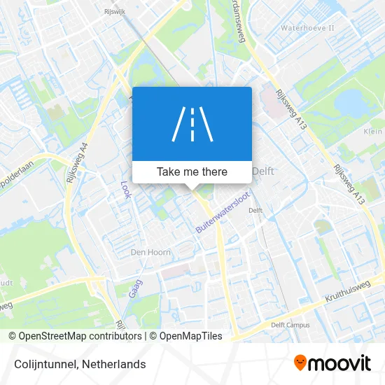 Colijntunnel map