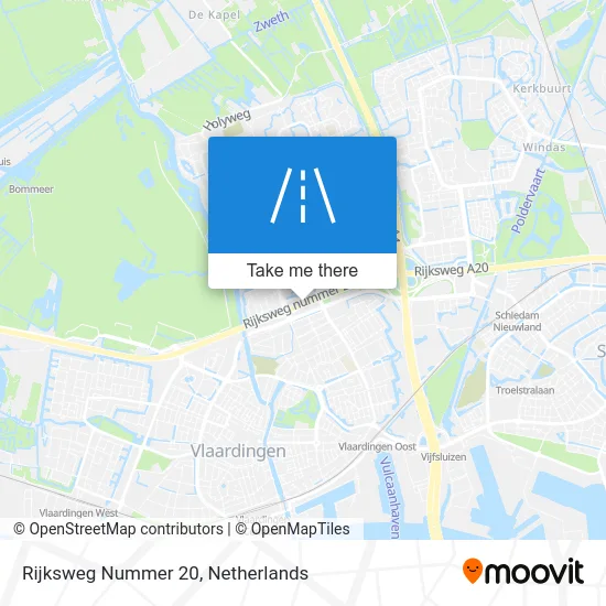 Rijksweg Nummer 20 map