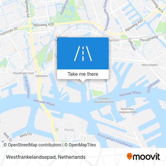 Westfrankelandsepad map