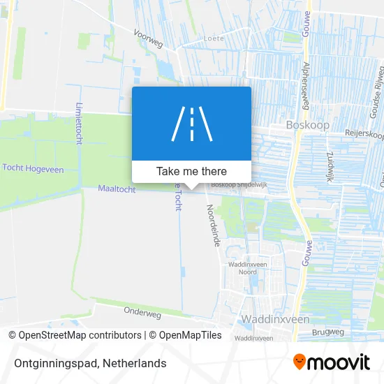 Ontginningspad map