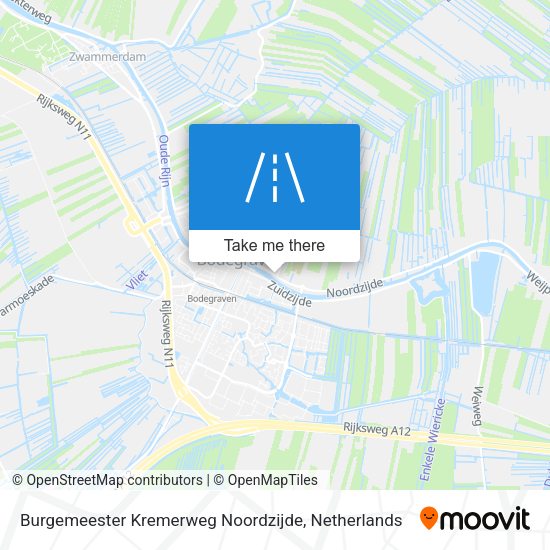 Burgemeester Kremerweg Noordzijde map