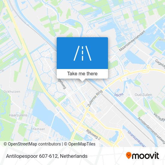 Antilopespoor 607-612 map