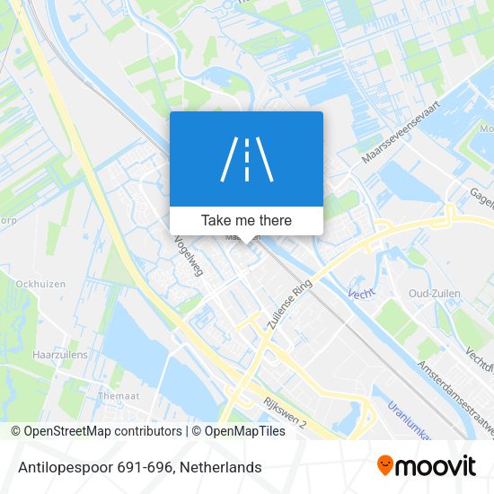 Antilopespoor 691-696 map