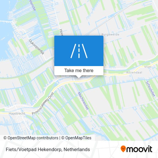 Fiets/Voetpad Hekendorp map