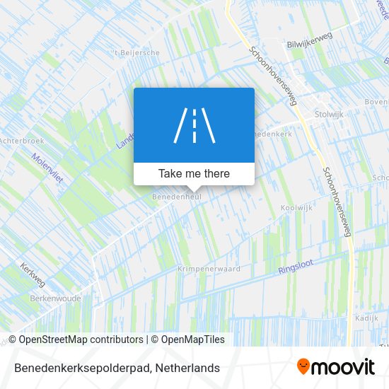 Benedenkerksepolderpad map