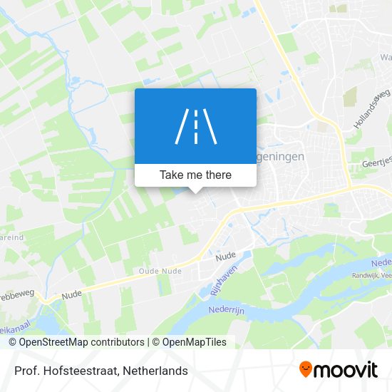 Prof. Hofsteestraat map