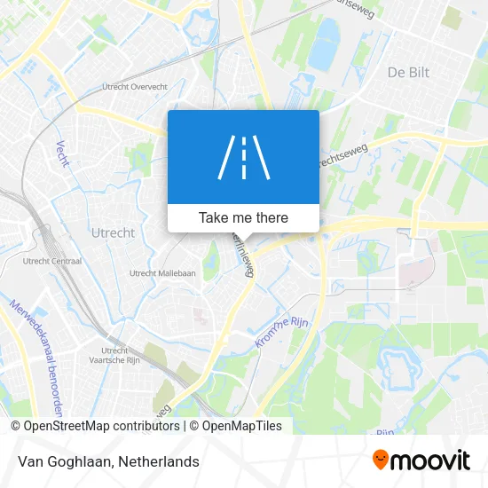 Van Goghlaan map