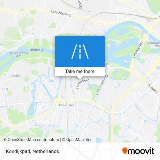 Koedijkpad map
