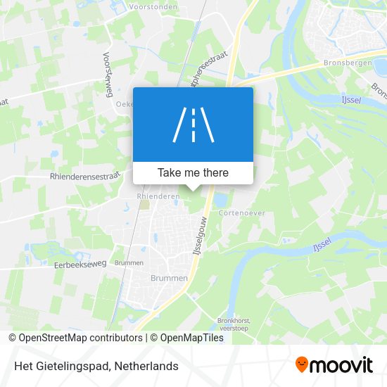 Het Gietelingspad map