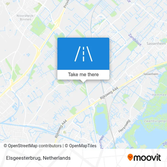 Elsgeesterbrug map