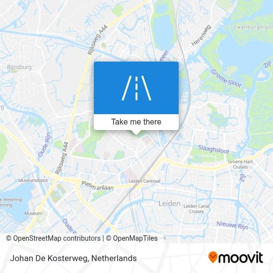 Johan De Kosterweg map