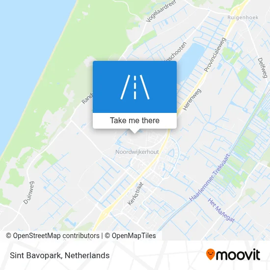 Sint Bavopark map