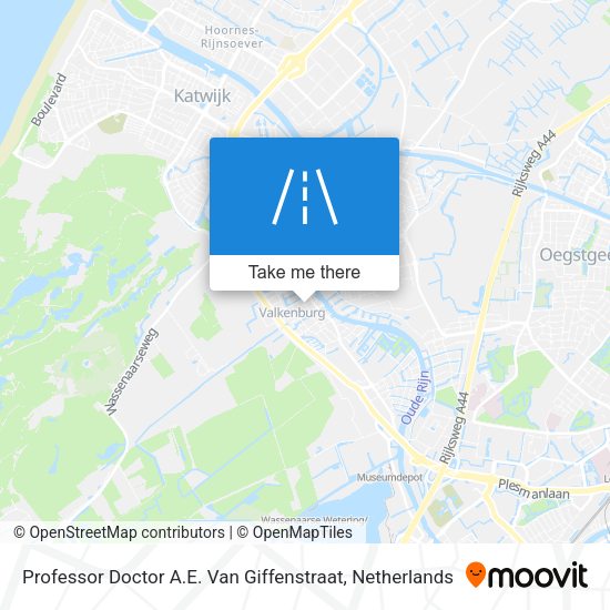 Professor Doctor A.E. Van Giffenstraat map