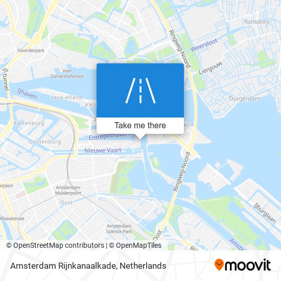 Amsterdam Rijnkanaalkade map