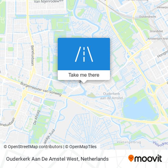 Ouderkerk Aan De Amstel West map