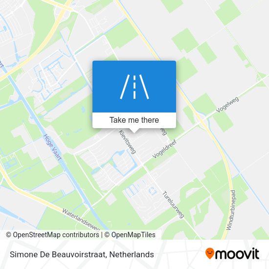 Simone De Beauvoirstraat map