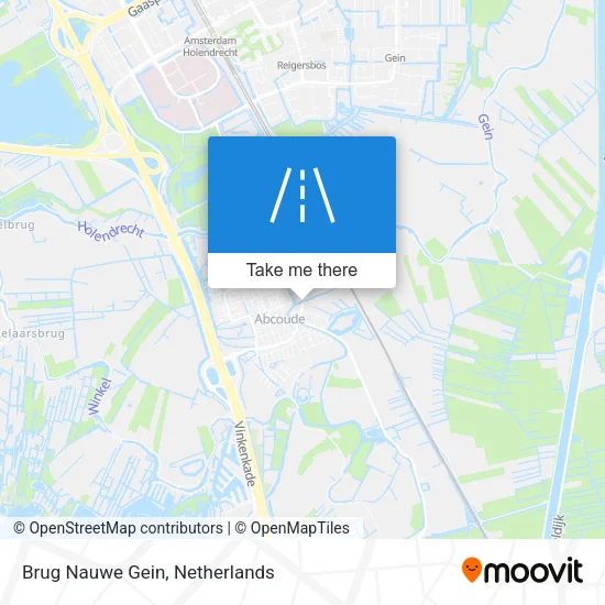 Brug Nauwe Gein map