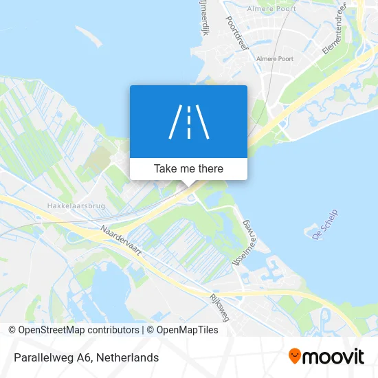 Parallelweg A6 map