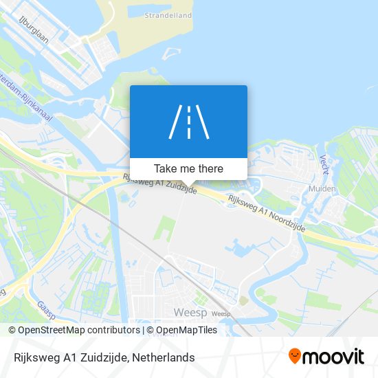 Rijksweg A1 Zuidzijde Karte