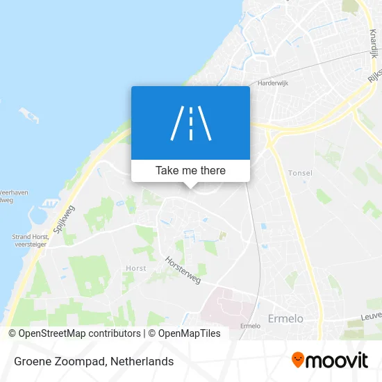 Groene Zoompad map