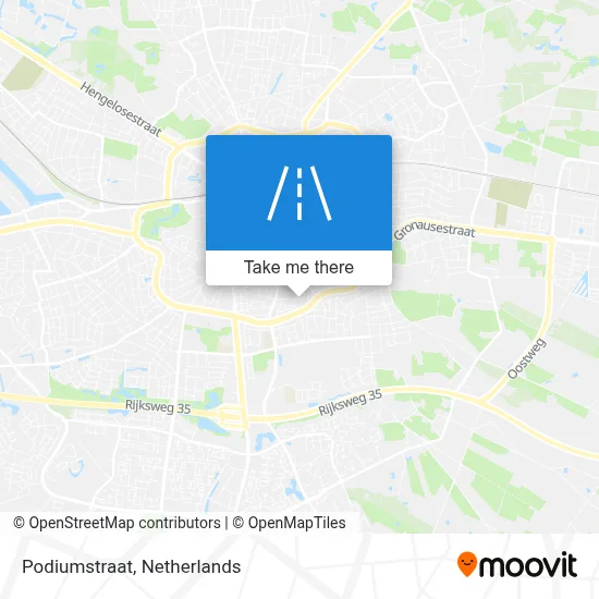 Podiumstraat map