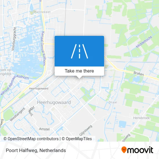 Poort Halfweg map