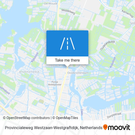 Provincialeweg Westzaan-Westgraftdijk map