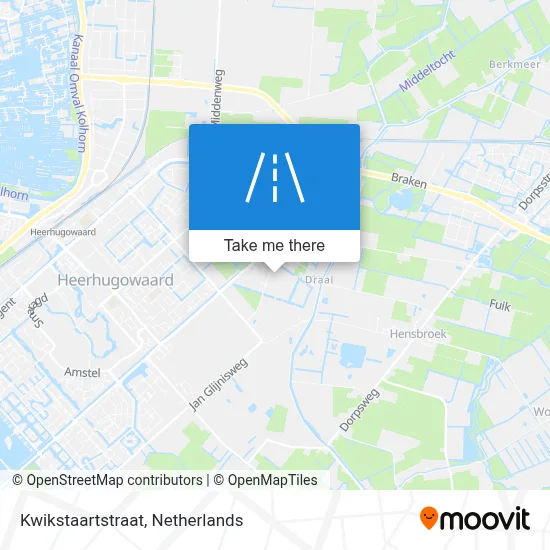 Kwikstaartstraat map