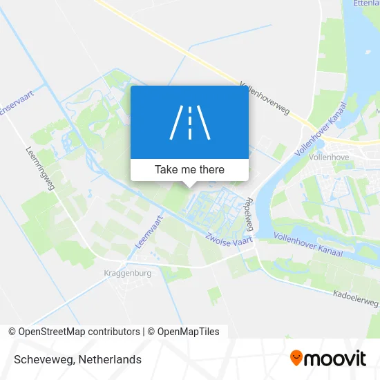 Scheveweg map