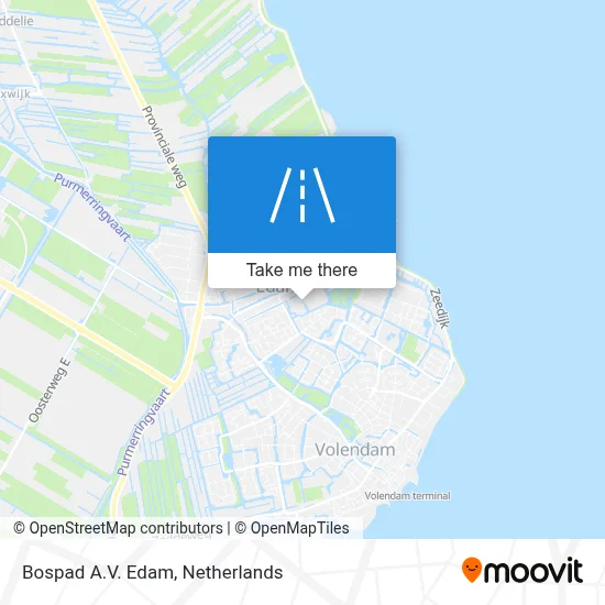 Bospad A.V. Edam map