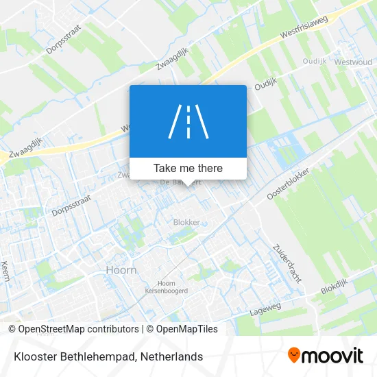 Klooster Bethlehempad map