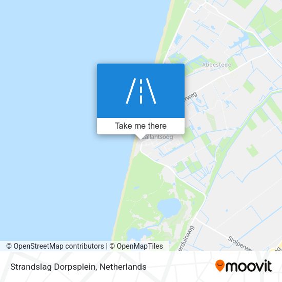 Strandslag Dorpsplein map