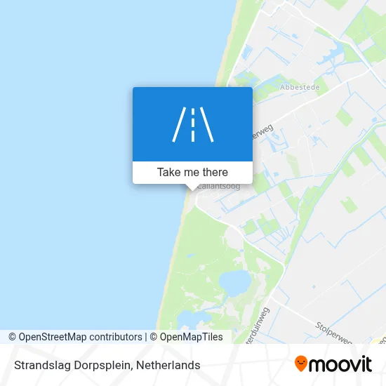 Strandslag Dorpsplein map