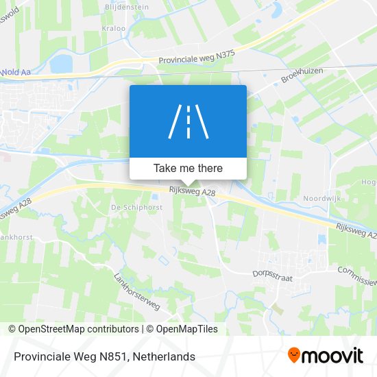 Provinciale Weg N851 map