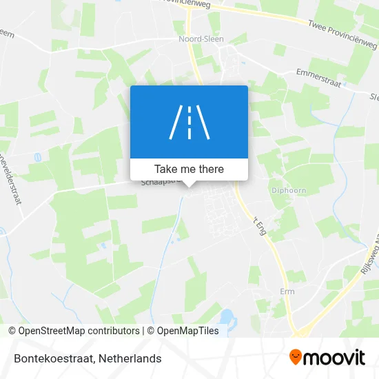 Bontekoestraat map