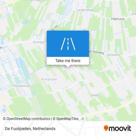De Fuotpaden map