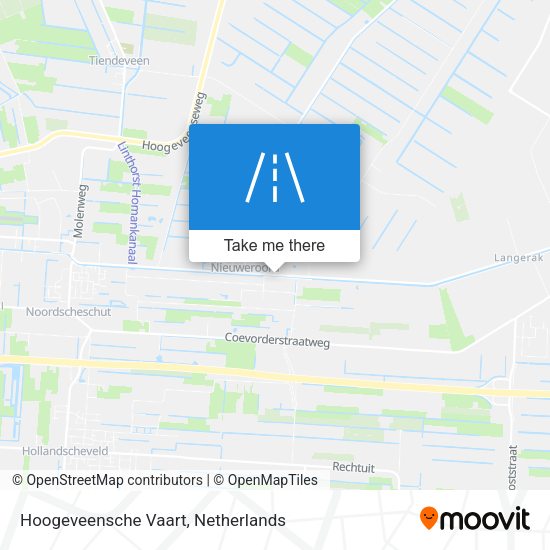 Hoogeveensche Vaart map