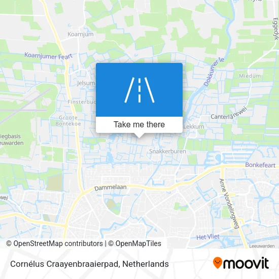 Cornélus Craayenbraaierpad Karte