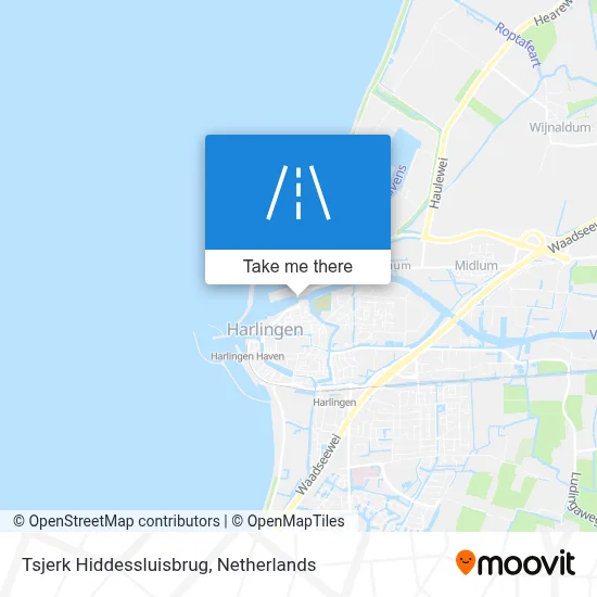 Tsjerk Hiddessluisbrug map