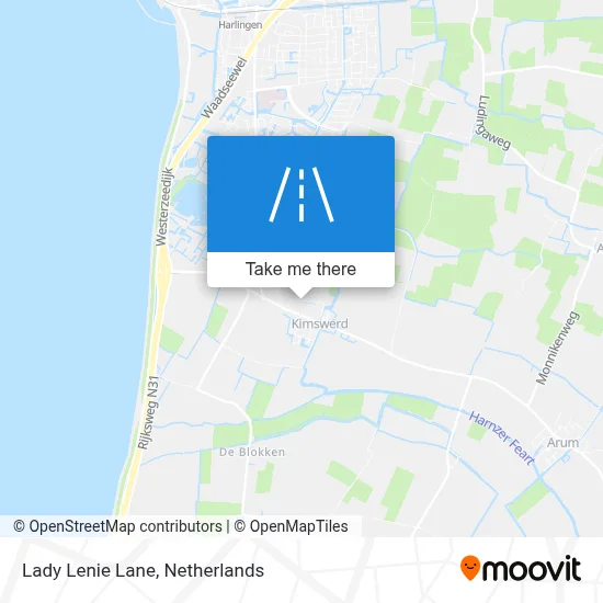 Lady Lenie Lane map