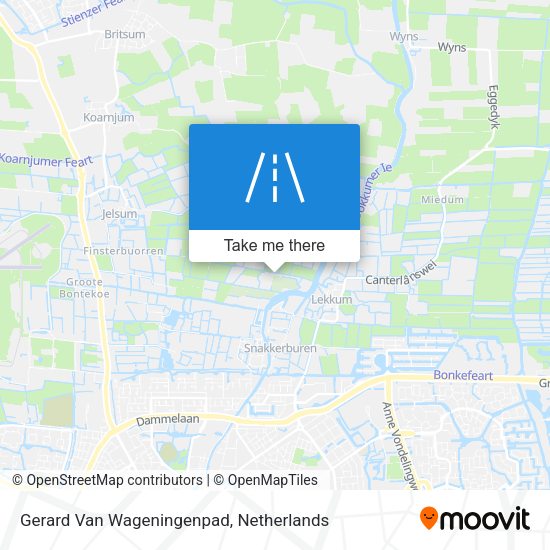 Gerard Van Wageningenpad map