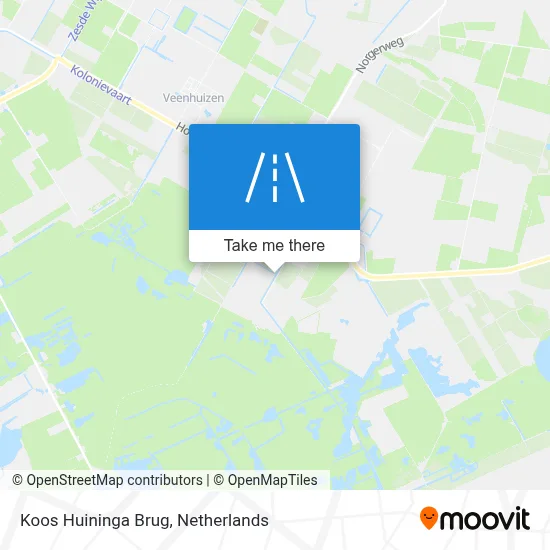 Koos Huininga Brug map