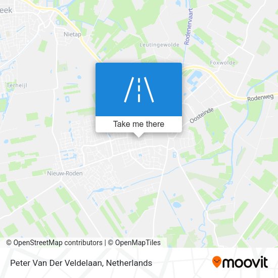 Peter Van Der Veldelaan map