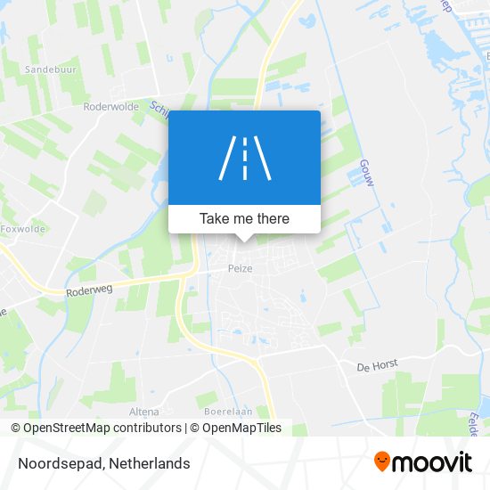 Noordsepad map