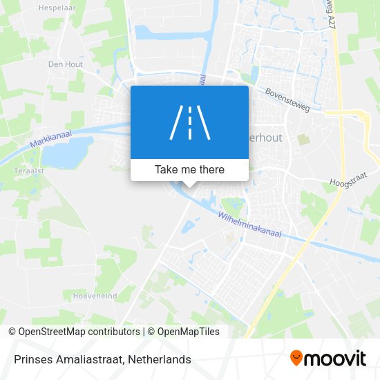 Prinses Amaliastraat map