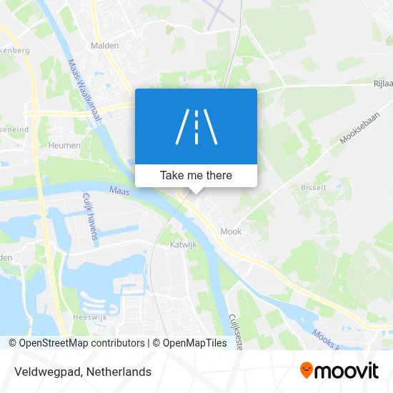 Veldwegpad map