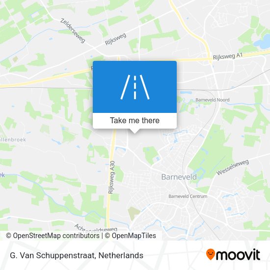 G. Van Schuppenstraat map