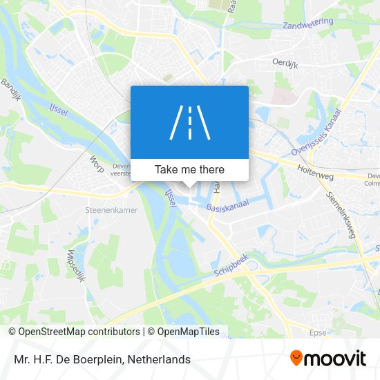 Mr. H.F. De Boerplein map