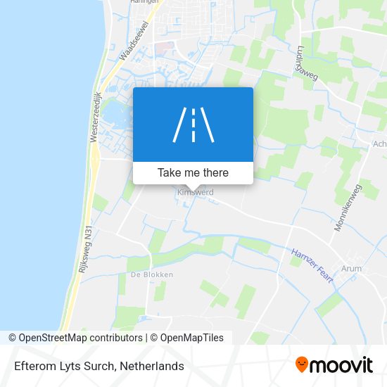 Efterom Lyts Surch map